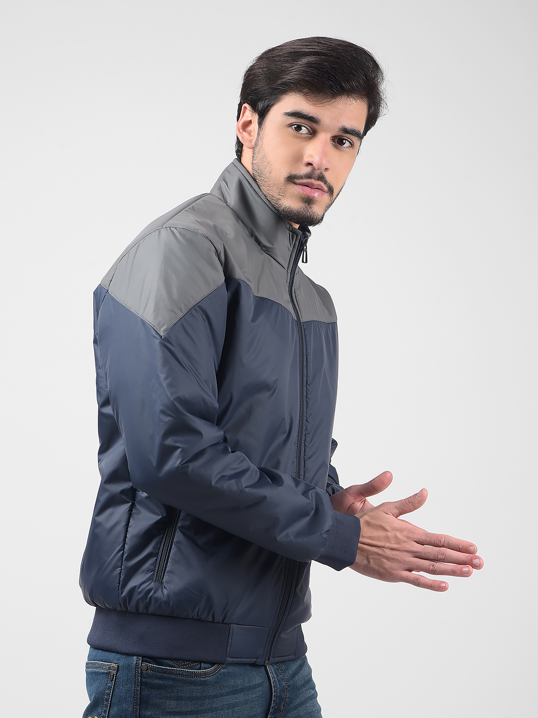 Numero Uno Men Solid Blue Jacket